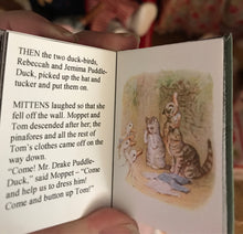 Load image into Gallery viewer, Peter Rabbit & Tom Kitten Miniature Books for 18 inch Dolls 1:3 Scale