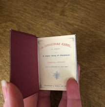 Load image into Gallery viewer, Charles Dickens A Christmas Carol doll sized miniature book for 18 inch Dolls