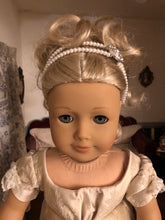 Load image into Gallery viewer, Pearl Double Strand Diamond Embellished Headband for 18 inch Dolls | Doll Jewelry