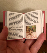 Load image into Gallery viewer, The Tailor of Gloucester by Beatrix Potter doll sized miniature book for 18 inch Dolls 1:3 Scale