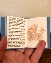Load image into Gallery viewer, The Tale of Squirrel Nutkin by Beatrix Potter doll sized miniature book for 18 inch Dolls 1:3 scale