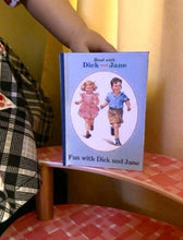 Load image into Gallery viewer, Fun With Dick and Jane Reading Primer doll sized miniature book for 18 inch Dolls 1:3 Scale