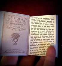 Load image into Gallery viewer, Jane Austens set of 4 miniature books for 18 inch dolls, projects & dioramas