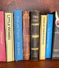 Load image into Gallery viewer, NEW! Old Family Vintage Looking Holy Bible | Gold Embossed Miniature Book for 18 inch Dolls 1:3 Scale | Gold Pages | Vintage Paper