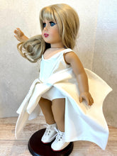 Load image into Gallery viewer, Tortured Poets Department Taylor Swift Inspired White Era’s Tour Dress for 18 inch American Girl Dolls