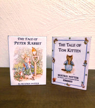 Load image into Gallery viewer, Peter Rabbit & Tom Kitten Miniature Books for 18 inch Dolls 1:3 Scale