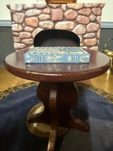Load image into Gallery viewer, New!! NON OPENING Miniature Pride and Prejudice Book – Jane Austen – Dollhouse Scale Decorative Book – 3D Printed Inside – Peacock Cover