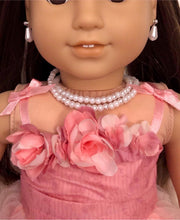 Load image into Gallery viewer, Double Strand Pearl Necklace for 18 inch Dolls | Doll Jewelry | Doll Necklace