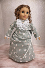 Load image into Gallery viewer, 1880’s Two Piece Day Dress and Hat for 18 inch Dolls