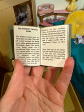 Load image into Gallery viewer, Miniature Bobbsey Twins Book for 18” Dolls – Dollhouse Library Classic – Tiny Readable Doll Book – Vintage Children’s Story – 1:3 Scale Doll