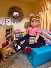 Load image into Gallery viewer, Miniature Bobbsey Twins Book for 18” Dolls – Dollhouse Library Classic – Tiny Readable Doll Book – Vintage Children’s Story – 1:3 Scale Doll
