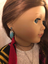Load image into Gallery viewer, Turquoise Bead Earring Dangles for 18 inch Dolls DANGLES ONLY

