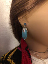 Load image into Gallery viewer, Turquoise Bead Earring Dangles for 18 inch Dolls DANGLES ONLY
