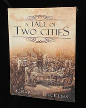 Load image into Gallery viewer, Charles Dickens' A Tale of Two Cities doll sized miniature book for 18 inch Dolls 1:3 Scale
