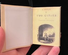 Load image into Gallery viewer, Charles Dickens' A Tale of Two Cities doll sized miniature book for 18 inch Dolls 1:3 Scale
