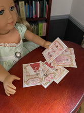Load image into Gallery viewer, Miniature Vintage Style Valentines for 18 inch Dolls 1:3 Scale
