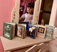 Load image into Gallery viewer, Miniature Classic Books for 18 in Dolls | Miniature Library | Dollhouse Accessories
