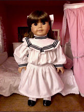 Load image into Gallery viewer, Samantha's Black &amp; White Ice Cream Dress for A|G 18 inch Dolls (Made to order 2 week turn around time)
