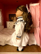 Load image into Gallery viewer, Samantha's Black &amp; White Ice Cream Dress for A|G 18 inch Dolls (Made to order 2 week turn around time)
