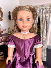Load image into Gallery viewer, Pink &amp; Gold Cameo Choker Necklace for 18inch Dolls | Doll Jewelry | Historical Doll
