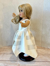Load image into Gallery viewer, Tortured Poets Department Taylor Swift Inspired White Era’s Tour Dress for 18 inch American Girl Dolls
