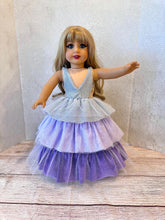 Load image into Gallery viewer, Speak Now Taylor Swift Inspired Purple Era’s Tour Dress for 18 inch American Girl Dolls
