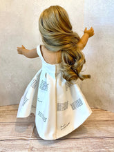 Load image into Gallery viewer, Tortured Poets Department Taylor Swift Inspired White Era’s Tour Dress for 18 inch American Girl Dolls
