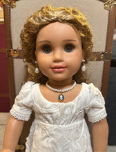 Load image into Gallery viewer, Pearl Cameo Necklace for 18 inch Dolls | Doll Jewelry
