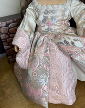 Load image into Gallery viewer, Handmade Tudor Doll Gown – Historical 18" Doll Dress
