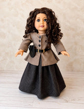 Load image into Gallery viewer, Outlander-Inspired Claire Fraser Outfit for 18-Inch Dolls | Handmade Historical Doll Clothing | Ready to Ship
